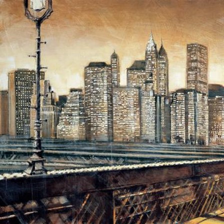 Manhattan Sunset I by Sid Daniels art print