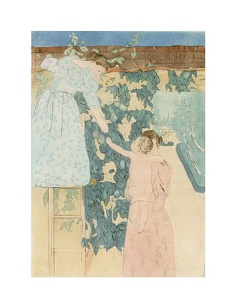 Gathering Fruit by Mary Cassatt art print