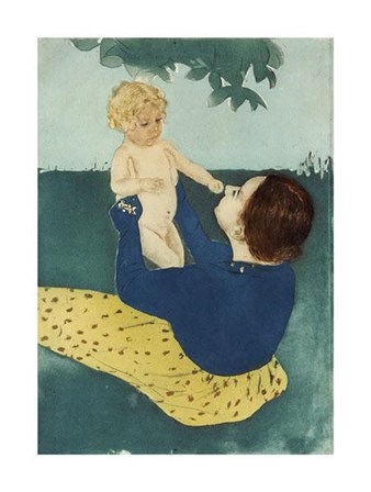 Under The Horse Chestnut Tree by Mary Cassatt art print