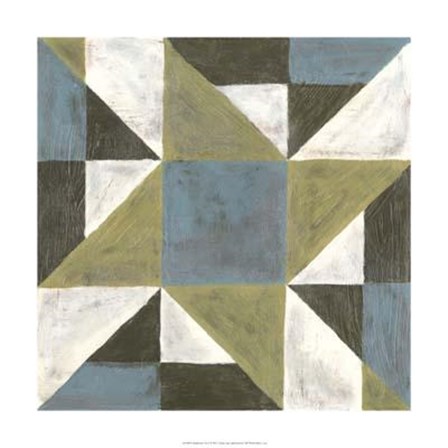 Patchwork Tile I by Vanna Lam art print