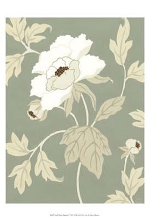 Small Peony Elegance I by Nancy Slocum art print