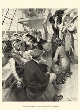 Fashion Aboard Ship art print