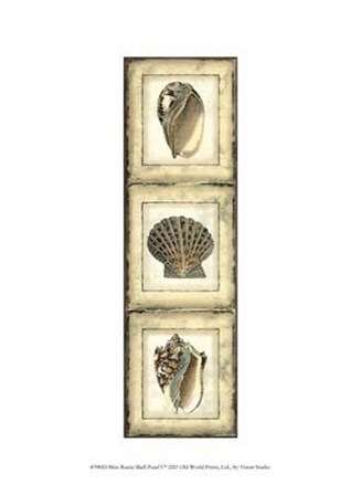 Mini Rustic Shell Panel I art print