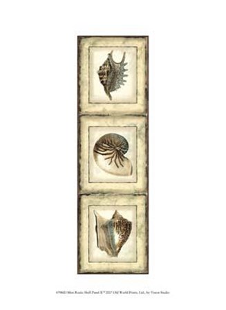 Mini Rustic Shell Panel II art print