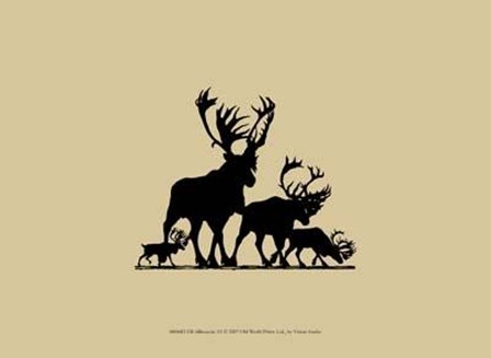 Elk Silhouette III art print