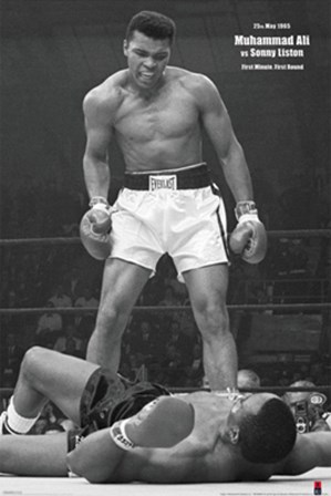 Muhammad Ali - 1965 1st Round Knockout Against Sonny Liston art print