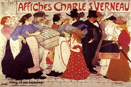 Affiiches Charles Verneau by Theophile-Alexandre Steinlen art print