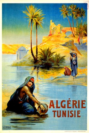 Algerie Tunisie by L. Lessieux art print