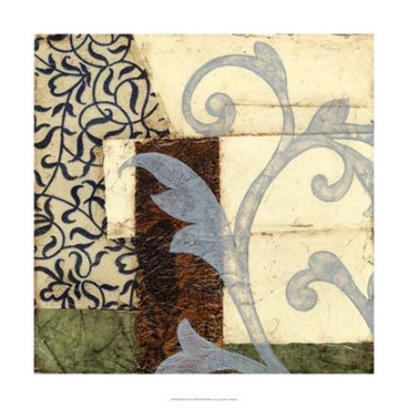 Quilted Scroll I by Jennifer Goldberger art print