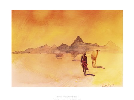 Warrior And Camel by Patrick Bradfield art print