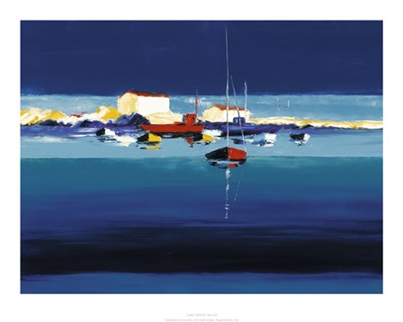 Lazy Harbour by Leo art print