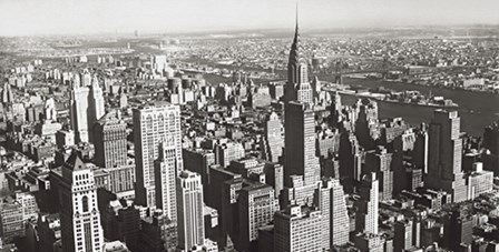 View of Midtown  Manhattan, NYC 1933 art print