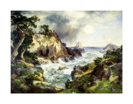 Point Lobos, Monterey, California by Thomas Moran art print