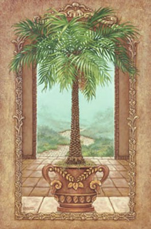 Classical Palm Tree by Janet Kruskamp art print