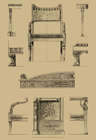 French Empire Furniture II by Vision Studio art print