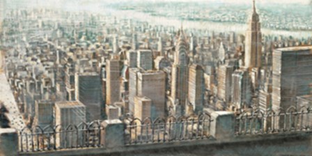 City View of Manhattan by Matthew Daniels art print