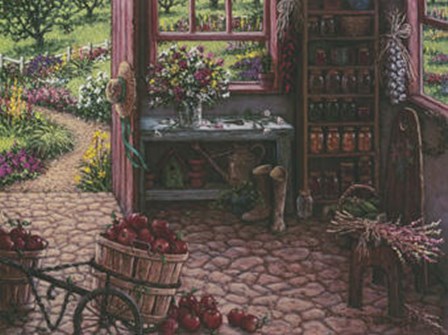 Gardening Room by Janet Kruskamp art print