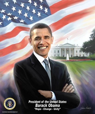 President Barck Obama by Wishum Gregory art print