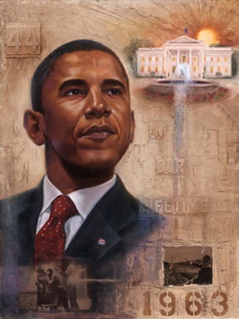 In Our Lifetime (Barack Obama) by Kevin A. Williams - WAK art print