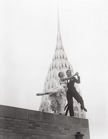 Dancing by the Chrysler Building art print