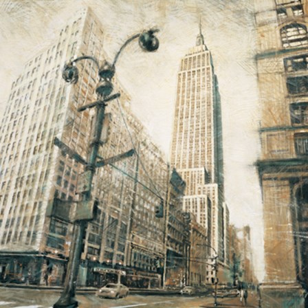 Empire State Building from Madison Ave. by Matthew Daniels art print