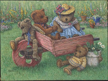 Amy&#39;s Bears by Janet Kruskamp art print