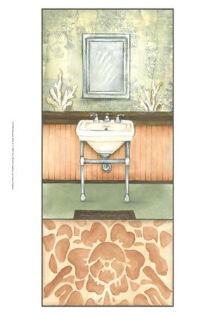 Damask Bath II by Laura Nathan art print