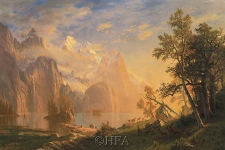 Western Landscape by Albert Bierstadt art print