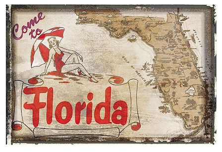 Come to Florida art print