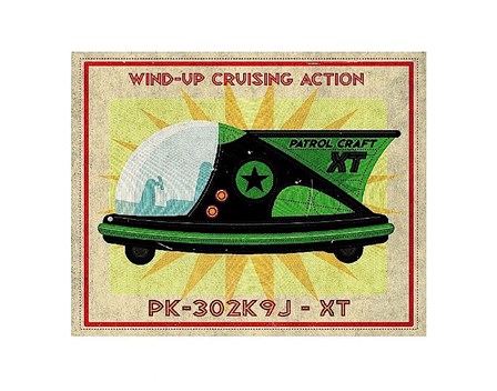 Patrol Craft XT Box Art Tin Toy by John W. Golden art print