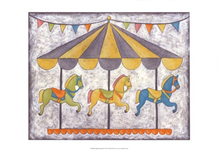 Carnival Carousel by Chariklia Zarris art print