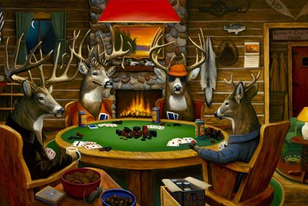 Deer Camp by Leo Stans art print