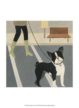 City Dogs III by Megan Meagher art print