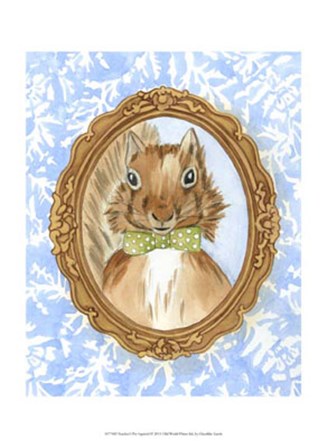 Teacher&#39;s Pet - Squirrel by Chariklia Zarris art print