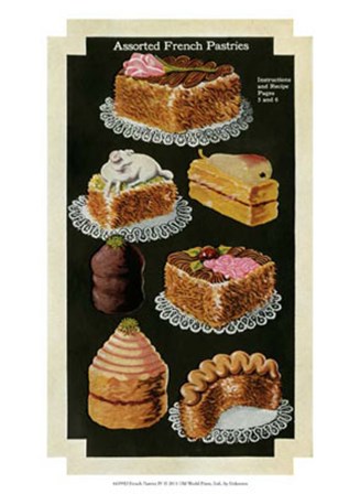 French Pastries IV art print