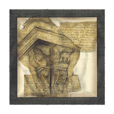 Antique Capitals I by Jennifer Goldberger art print