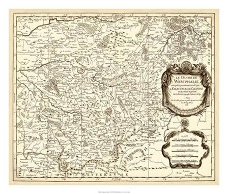 Antiquarian Map I by Vision Studio art print