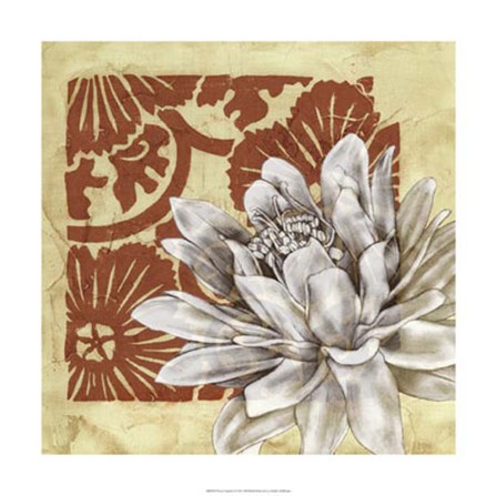 Flower Vignette I by Jennifer Goldberger art print