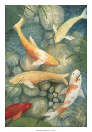 Reflecting Koi II by Megan Meagher art print