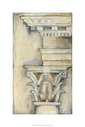 Cornice Rendering II by Jennifer Goldberger art print