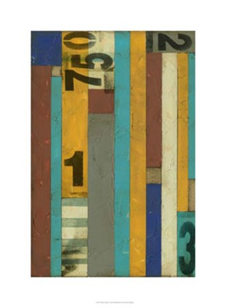 Primary Numbers I by Jennifer Goldberger art print