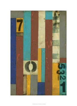 Primary Numbers II by Jennifer Goldberger art print