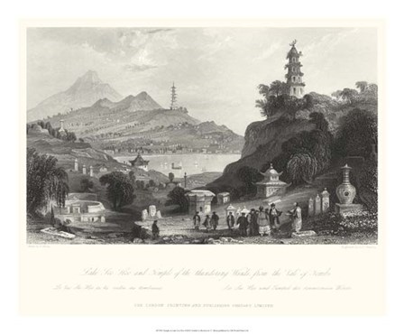 Temple, at Lake Lee-Hoo by T Allom art print