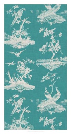 Toile in Turquoise by Vision Studio art print