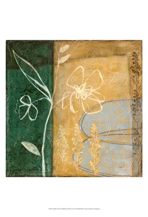 Small Pressed Wildflowers III by Jennifer Goldberger art print