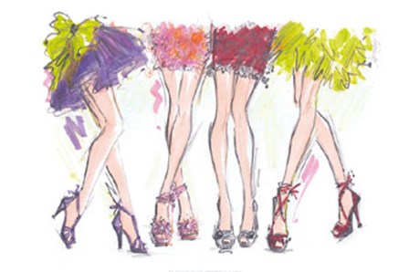 Party Legs by Jane Hartley art print