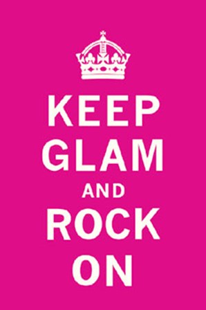 Keep Glam and Rock On II by The Vintage Collection art print