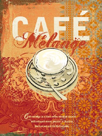 Cafe Melange by Ken Hurd art print