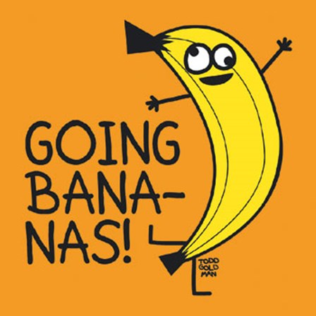 Going Bananas! by Todd Goldman art print