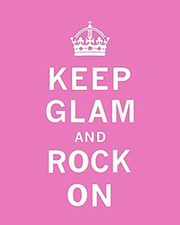 Keep Glam and Rock On III by The Vintage Collection art print